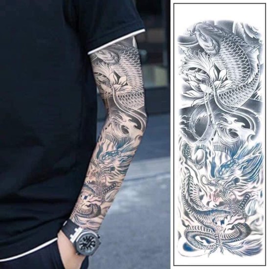 hình xăm đồng hồ cổ và hoa hồng full kín tay | Hand tattoos for guys,  Forearm sleeve tattoos, Full sleeve tattoos