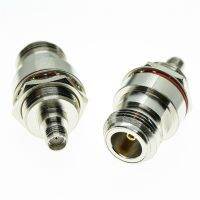 1PCS New SMA Female to L16 N Female Connector with Nut O-ring Washer Mount Connector RF Coaxial Adapter nickle