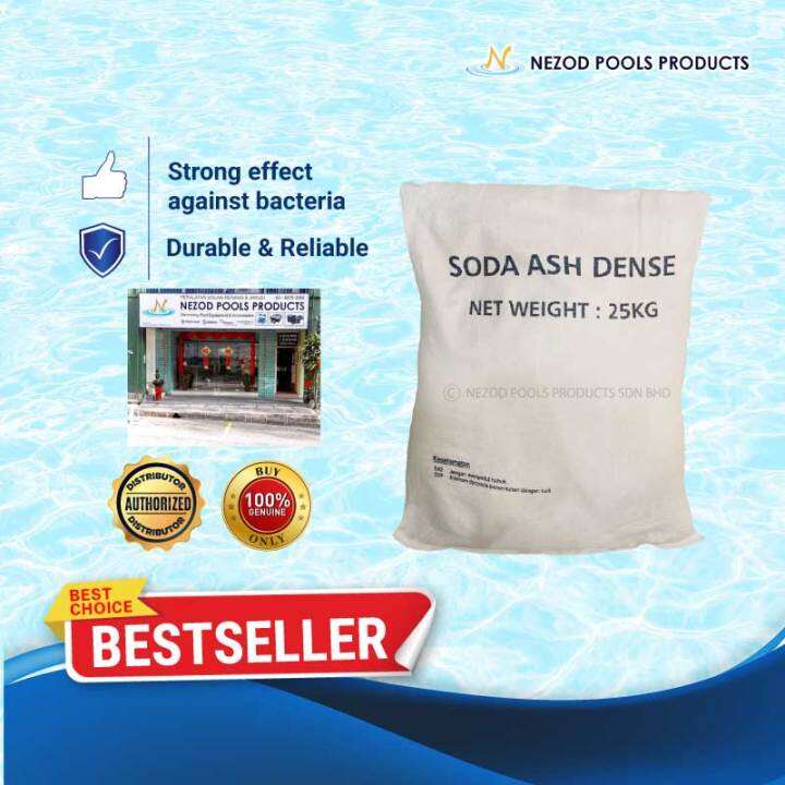SODA ASH PH UP 25KG SWIMMING POOL CHEMICALS NEZOD POOLS Lazada