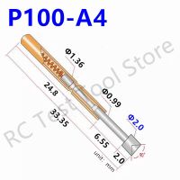 【LZ】bdwvj2 100PCS P100-A4 Spring Test Probe Test Pin For Testing Circuit Board 33.35mm P100-A Nickel-Plated Head Dia 2.0mm Pogo Pin Tool