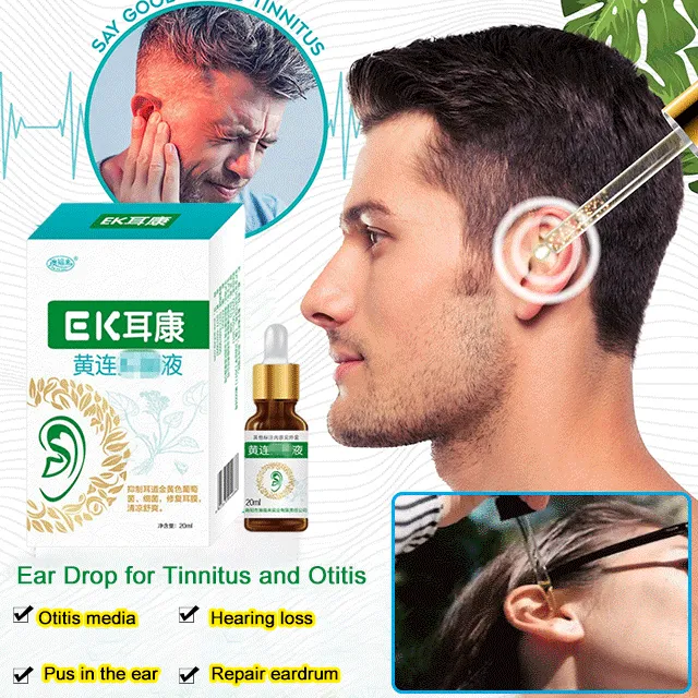 agetet [Pure Chinese Herbal Coptidis Rhizoma Formula] Ear Drop for