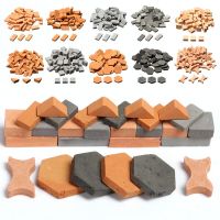 40/50/70PCS Sand Table Simulation Brick DIY Building Scenery Portable Miniature Durable Kids Decorative Toy Landscape Modelling Bag Accessories