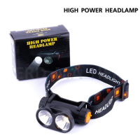 ไฟฉายคาดหัว Headlamp ไฟฉายคาดหัว led ชาร์จได้ ไฟ 2 ดวง เพิ่มความสว่าง กันน้ำ ที่ชาร์จ USB ความจุที่ไม่ต้องบำรุงรักษาในตัวชาร์จใหม่ได้ ไฟฉายคาดหัวแรงสูงส่องไกล Headlamp Rechargeable ไฟฉายคาดหัวกันน้ำ