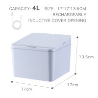 Automatic Touchless Trash Can Smart Inligent Trash Bin Infrared Motion Sensor Garbage Can Car Waste Bins Home Desktop Dustbin