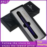 BNLO ปากกากล่องของขวัญสีม่วงปากกาหมึกด้ามโลหะปากกาหมึกซึมของขวัญสำนักงาน