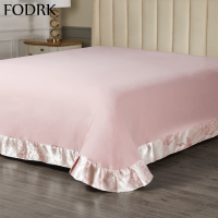 Elastic Fitted Sheet Bed Linen Skirt Cotton Mattress Covers Pad 2 Seater Double Bedding Set King Size Bedsheets Protector Luxury