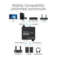 192KHz Digital To Analog Audio Converterพร้อมB + ปริมาณ3.5มม.แจ็คหูฟังDAC Converterพร้อมสายOptical บริการเก็บเงินปลายทาง