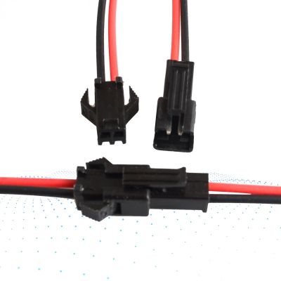 【YF】 10Pairs/20pcs 10cm Long JST SM 2Pins Plug Male to Female Wire Connector (10pcs male 10pcs female)
