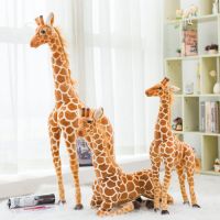 Lifelike Giraffe Plush Toys Real Life Cute Stuffed Animal Soft Giraffe Doll Big Giant Size Birthday Gift Kids Toy