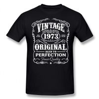 เสื้อยืด1973วินเทจตลกเสื้อยืดผ้าฝ้ายกราฟิกสำหรับผู้ชายท็อปส์ซูคอรอบใหม่เสื้อยืดแบรนด์เนมสำหรับฤดูร้อน Xs-3xl สไตล์ป๊อปยูนิเซ็กซ์