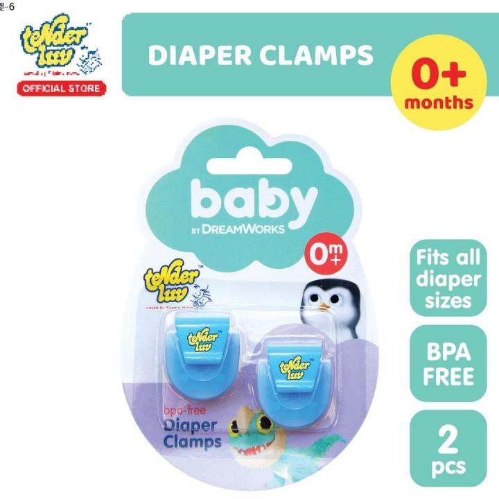 [baby nappy] Baby By Dreamworks 2 Pieces Diaper Clamps Lazada PH