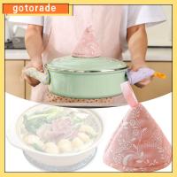 GOTORADE ทนความร้อนทน ที่จับหม้อ ออกแบบเชือกแขวน กันลื่น ฝาปิดหม้อ ป้องกันการลวก ทนทานต่อการใช้งาน แผ่นป้องกันน้ำร้อนลวก อุปกรณ์สำหรับห้องครัว