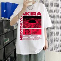 Apan Anime Neo Tokyo Akira T-Shirt Harajuku Manga Shotaro Kaneda MenS Short Sleeve T-Shirts Pure Cotton Loose Tees Streetwear S-4XL-5XL-6XL