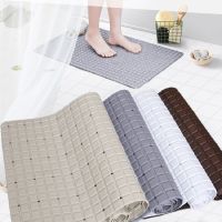 【cw】 PVC Anti Slip Grid Toilet Bath Floor Mat Shower Bathroom Carpet Home Supplies