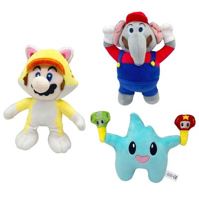 Cross-border new product cat mario plush cat shape Mario plush toy doll doll --gz230729✟