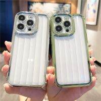 เคสโทรศัพท์แฟชั่นสำหรับ IPhone 14,13,12,11 Pro Max XR XS ปลอกซิลิโคนป้องกันกล้องแบบใส