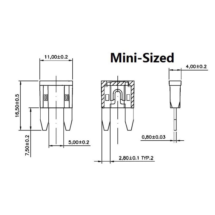 กล่องฟิวส์ไฟฟ้า-16-awg-2-30-แอมป์-ขนาดเล็ก-กลางกันน้ำ-สำหรับรถยนต์ขนาดกลาง