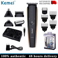 Kemei KM-526แบบชาร์จ Clipper ผมไฟฟ้าล้างทำความสะอาดได้จมูกเครา T Rimmer เครื่องโกนหนวด5 In 1ผมเครื่องตัดสำหรับผู้ชายจัดส่งฟรี