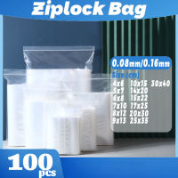 【CW】Ziplock ถุงพลาสติกใสนำกลับมาใช้ใหม่ซิปใสบรรจุภัณฑ์ซิปล็อคโพลีสำหรับกระเป๋าเก็บของ