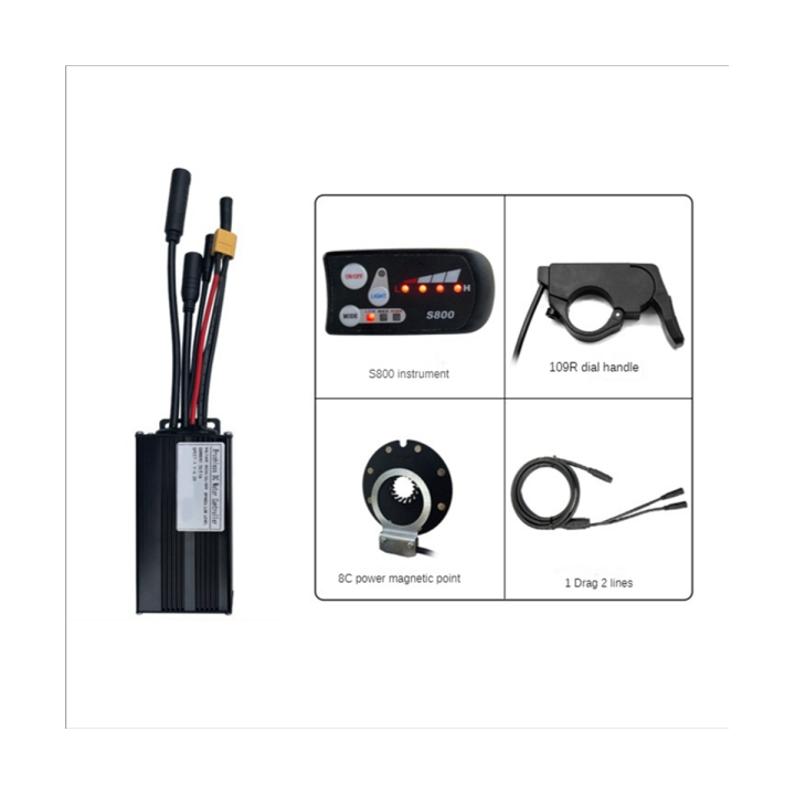 controller-system-26a-36v-48v-500w-750w-motor-s800-as-shown-26a-controller-with-universal-controller-small-kit