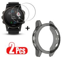 Soft TPU Protective Case For Garmin Fenix 6 6x Pro 5 Watch Screen Protector For Fenix 7x 7 Flexible Tempered Glass Film