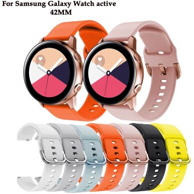 （A creative）สายนาฬิกา20มม. สำหรับ Samsung Galaxy Watch Active 2ซิลิโคนสายรัดข้อมือกีฬาสายนาฬิกาสำหรับ Samsung Active 2สายนาฬิกา1:1