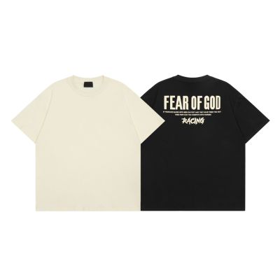 [ส่งของ]FOG FEAR OF GOD Season 7 main line back letter พิมพ์ผ้าฝ้ายคู่เสื้อยืดแขนสั้นหลวม