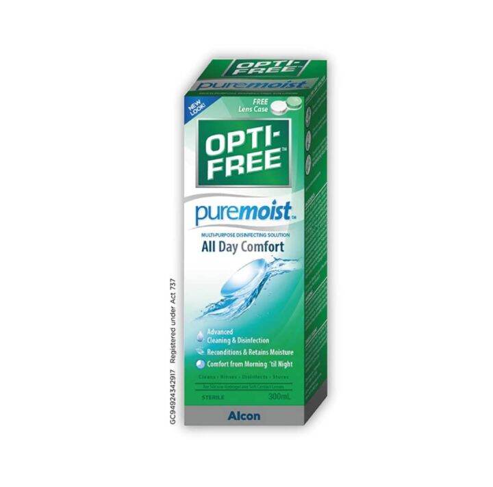 Alcon PureMoist Multi-Purpose Disinfecting Solution READY STOCK (300ml ...
