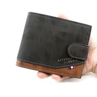 Brand Men Wallet hasp Three fold Male Clutch bag Zipper Coin Pocket Vintage Money Purses new Card Holder Purse cartera hombre Wallets