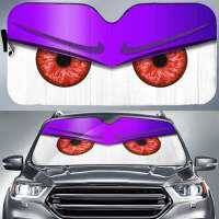 สีม่วงตลกโกรธการ์ตูนตารถ Auto Sun Shades กระจกอุปกรณ์เสริม Decor Gift