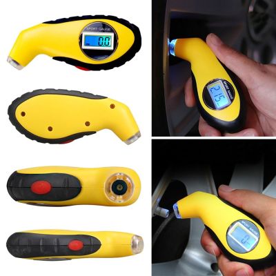 แบบพกพาจอแอลซีดีดิจิตอล0-150 PSI Backlit ยาง TyreTester Manometer บารอมิเตอร์เครื่องมือสำหรับรถยนต์รถจักรยานยนต์ KPA บาร์วัดความดันอากาศ