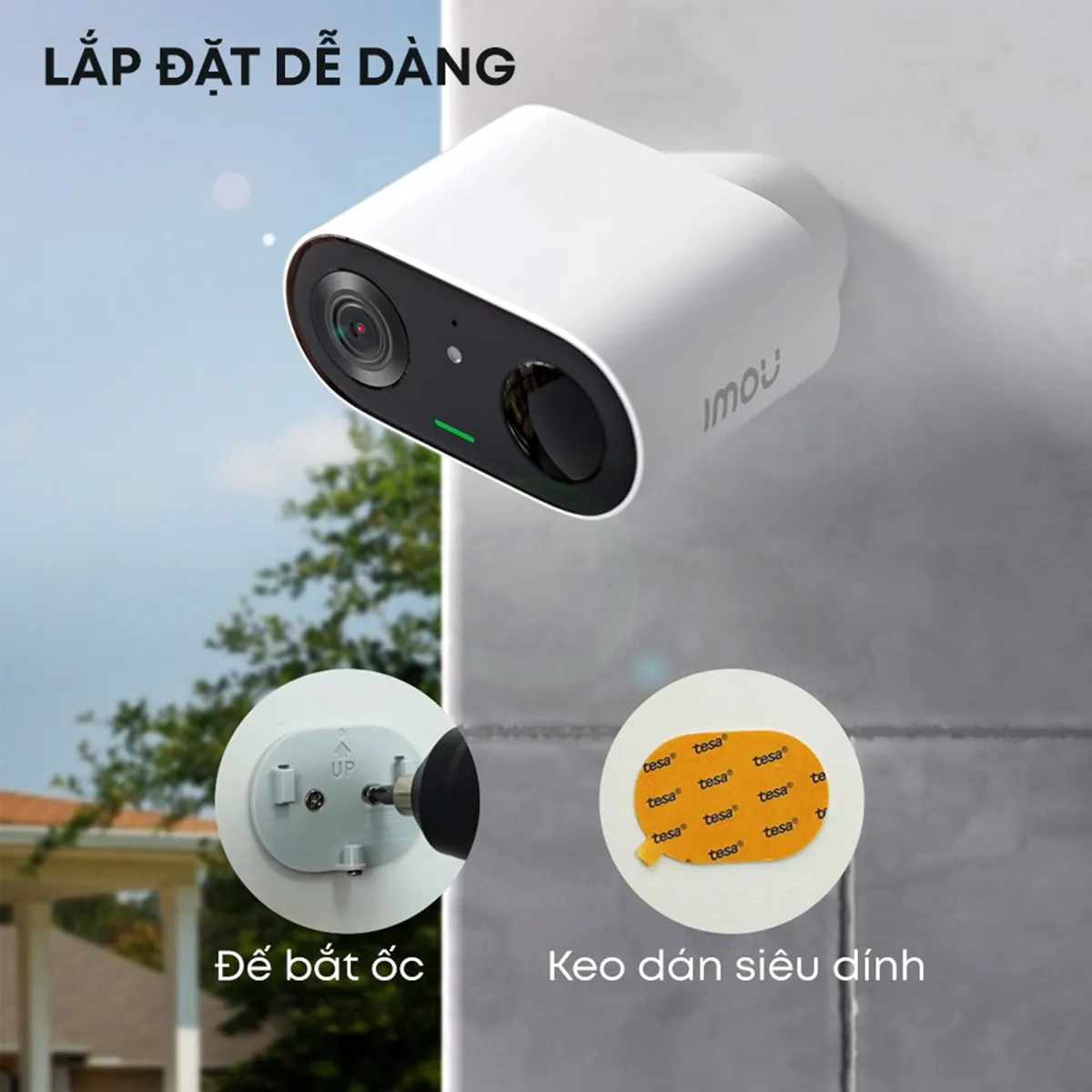 Camera Imou Ngoài Trời Dùng Pin IPC-B32P-V2 Cell Go Ip Wifi Quay video Sắc nét, Có Cảnh Báo, Miễn Phí Lưu trữ - Komex | Lazada.vn