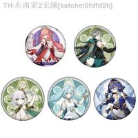 【hot】❉  Genshin Emblema Faruzan Alhaitha Layla Nahida Desenhos Animados Mochila Ícone Botão Broche Acessórios Presentes Frete Grátis