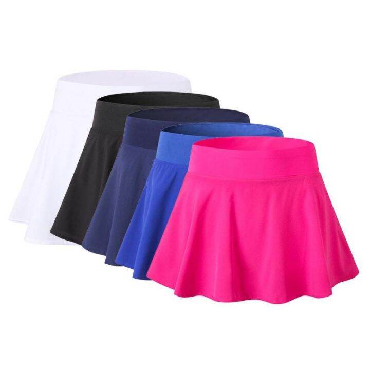 sports-tennis-skorts-fitness-short-skirt-badminton-breathable-quick-drying-women-sport-anti-exposure-skirt-outdoor-tools