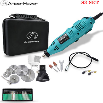 180W Mini Electric Drill 6Variable Speed Dremel Engraver Rotary Tool Polishing Machine Power Tool Engraving Pen With Accessories