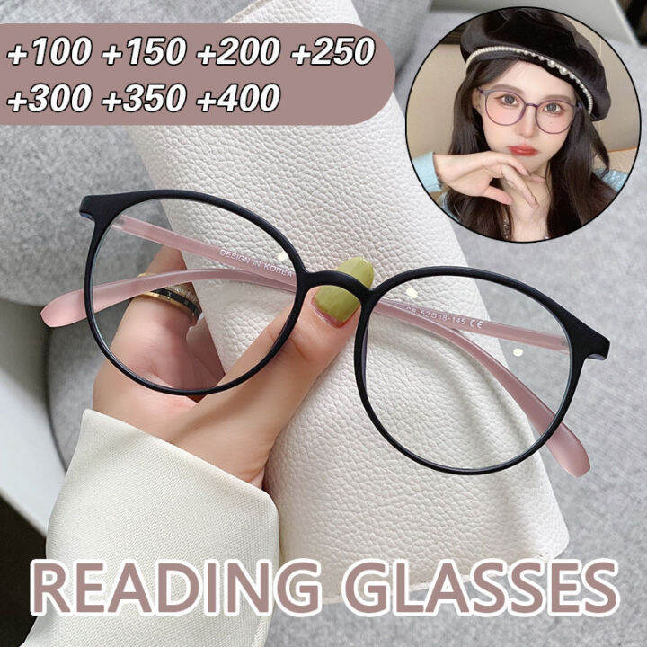 Anti Blue Light Reading Glasses For Women Fashion Eyeglasses Anti Fatigue Presbyopia Glasses 3160