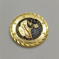 【YD】 Coast Guard Souvenirs and Gifts US Coin Semper Paratus USCG Core Values Veteran Gold Plated Commemorative