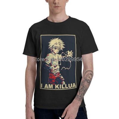 Killua Zoldyck T-Shirt Men Harajuku T Shirt Anime Cotton Hunter X Hunter Tshirt Cool Tee Tops Harajuku Streetwear