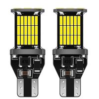 【CW】 2PCS T15 921 W16W 45 SMD 4014 Additional Brake Lamps Reverse Bulbs  Lights Car Goods Super