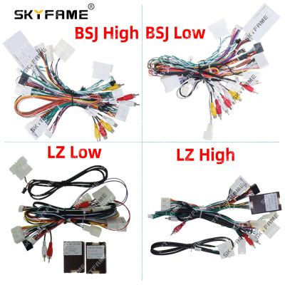 SKYFAME 16Pin Car Wiring Harness Adapter With Canbus Box Decoder For Lexus LS430 1999-2006 Android Radio Power Cable