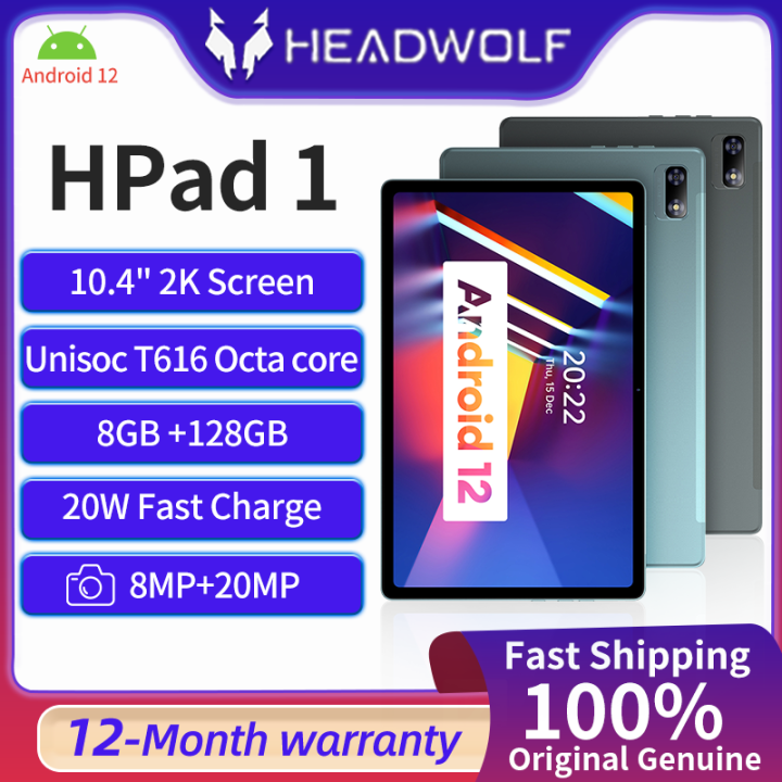 HEADWOLF tab HPad 1 Android 12 Octa-core Tablet 10.4 inch 8GB Ram