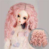 FJSLN7 15100Cm DIY 1/6 1/4 1/3อุปกรณ์เสริมมินิ Tresses สกรู Periwig ของเล่นวิกผมหยิก Toupee ผมตุ๊กตา