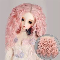 MATERIALIZESTORE19RE8 15100ซม. แฟชั่นสูงอุณหภูมิ1/6 1/4 1/3มินิสกรู Periwig ของเล่นวิกผมหยิกผมตุ๊กตา