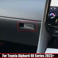 อุปกรณ์เสริมภายในรถ Toyota Alphard 40 Series 2023 + ABS คาร์บอนร่วมคนขับที่เก็บของเหมาะสำหรับกล่องถุงมือสวิตช์มือจับ