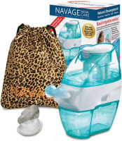 Navage Nasal Care Starter Bundle: Navage Nose Cleaner, 20 SaltPods, Plus Bonus 10 SaltPods and Leopard Travel Bag