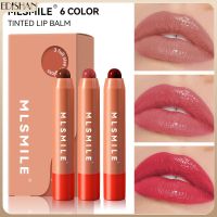 Zanker 6สี MLSMILE ลิปสติกให้ความชุ่มชื่นและลิปเคลือบริมฝีปากที่หมุนได้ลิปสติกติดทนนาน,แสงน้ำลิปกลอสลิปกลอสถ้วยไม่ติดทนนานชุดที่ไม่ลิปสติกที่เลือน [พร้อมในสต็อก]