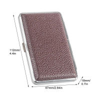 Portable Ciggarett Case Leather+Metal Fine Cigatette Box Holder Smking Accessories