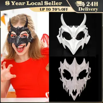 Samurai Mask Giapponese Cosplay Maschere Horror Anime Halloween Costumi Prop