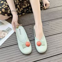 凉鞋 懒人包头半拖鞋女外穿平底凉拖百搭时尚穆勒半托 Sandals Lazy Toe Cap Half Slippers Women Outer Wear Flat Versatile Fashion Muller Support