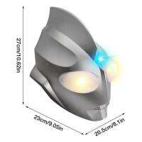 หมวกอนิเมะอัลตร้าแมน,หมวกกันน็อค Tigas หมวกกันน็อคเรืองแสงหมวกจำลองคอสเพลย์ซุปเปอร์แมนสำหรับเด็ก